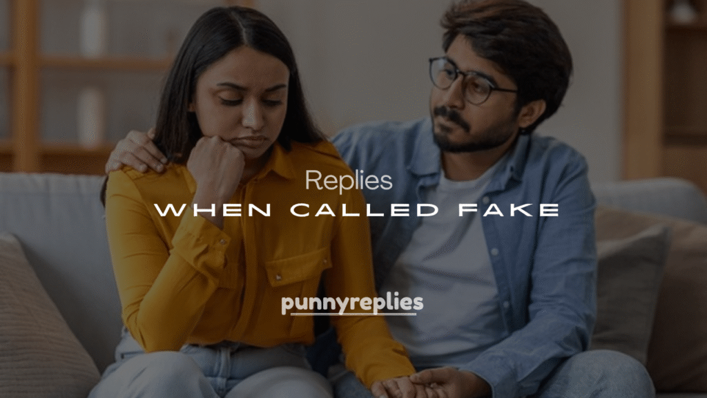 250+ Savage Replies When Called Fake