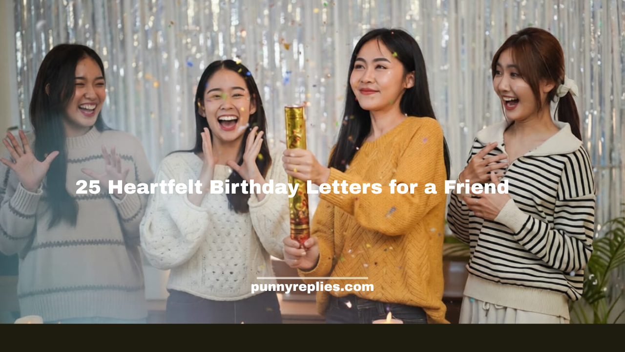 Birthday Letters for a Friend