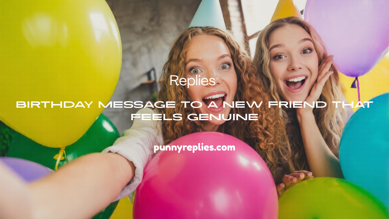 Birthday Message to a New Friend