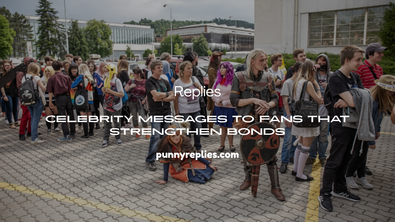 Celebrity Messages to Fans