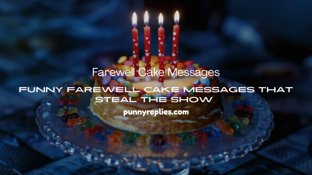 Farewell Cake Messages